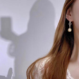 Accesorios de Plata S925 para DIY con Perlas, Hermosas Cuentas Redondas de 8-12 mm en Base Vacía 21603, Joyería para Pendientes - Product Image 2