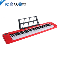 OEM BDMUSIC BD-668 Children's Digital Piano 61 Keys Electronic Keyboard 200 Rhythms Multifunctional Portable Musical Instrument