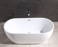 Vente chaude Baignoire De Massage Whirlpool Intérieur Autoportant Spa Baignoire Acrylique Air Jet Baignoire Jacuzzier Baignoire