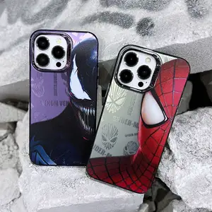 Чехол Spiderman iphone 15PROMAX, Apple 14/13/12 крутой герой, модный защищенный жесткий чехол