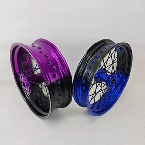 Juego de Ruedas Supermoto de Fábrica OEM 17x3.0 3.5 4.25 4.5 5.0, Kit de Ruedas <span class=keywords><strong>Supermotard</strong></span> Mecanizadas por CNC, Compatible con EXC SXF SX XC 125-<span class=keywords><strong>450</strong></span> 570 - Product Image 6