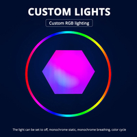 Veilleuses Led WIFI Bluetooth, lampe murale modulaire, éclairage magnétique, décoration de salle de jeu, lampes rvb, lampes LED hexagonales, lumière quantique