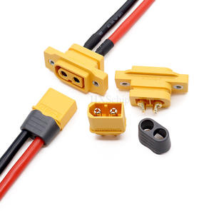 Conector XT60NE-F Macho y Hembra con Bloqueo, Chapado en Oro, Par de Conectores de Alta Corriente 20A-40A para ESC de Dron y Puerto de Carga - Product Image 2