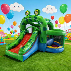 Gran oferta, gorila inflable, bonita casa hinchable de rana de ojos grandes, Castillo de salto para niños para Parque de Atracciones - Product Image 1