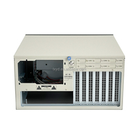 Ordinateur industriel IPC Châssis vertical de montage en rack ATX 7-Slot en alliage d'aluminium et acier avec ventilateur Châssis de serveur personnalisable