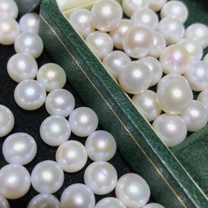 Zhuji 3A harga pabrik kustom-buatan 2.5mm-8mm air tawar longgar mutiara dalam putih merah muda ungu bentuk bulat kecantikan alami - Product Image 1