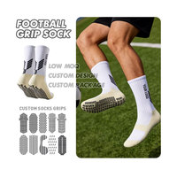 Chaussettes de football antidérapantes FlexGrip de haute qualité, chaussettes de performance en coton, chaussettes de sport à séchage rapide, chaussettes de football antidérapantes