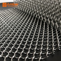 Rideau métallique flexible en acier inoxydable et aluminium, maille décorative personnalisée pour séparateurs de pièce