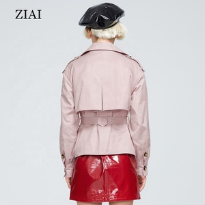 High Quality Spring New Fashion Style Trench Coat British Style Thin Wild Small High School Long Trench Coat <strong>Women</strong> - Product Image 5