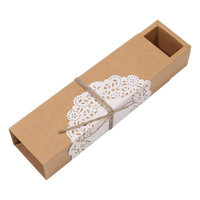 Boîte à chocolat rigide de luxe en gros, fabriquée à la main à partir de matériaux recyclés, avec design coulissant en papier kraft et éponge, finition mate personnalisée