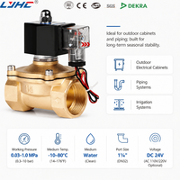 Vanne solénoïde en laiton à haute pression, 2 voies, normalement ouverte, 1/2, 3/4, 1, 2 pouces, pour eau, air, huile, universelle AC220V DC24V