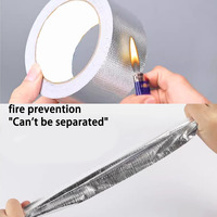 Ruban en fibre de verre avec feuille d'aluminium, acrylique, simple, durable, ignifuge, imperméable, résistant à la chaleur, haute performance pour l'étanchéité et l'entretien des pipelines