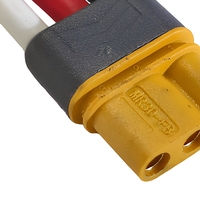 Connecteur de batterie XT60, câble en silicone haute flexibilité, longueur personnalisée, cordon d'extension d'alimentation pour la charge solaire