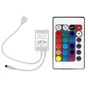 Made in China high quality RGB LED24 key infrared controller is suitable for SMD 3528 5050 RGB LED bar dimmer