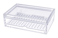 Boîte de rangement acrylique à cigares, boîte de stockage transparent pour cigares et humidificateur