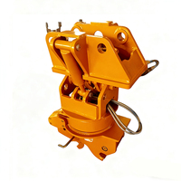 Attache rapide pour excavatrice de 3 à 30 tonnes avec rotateur inclinable et attache rapide hydraulique, dispositif d'accouplement efficace compatible avec l'attache rapide