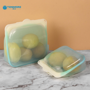 硅胶冷冻袋（防漏，不含 BPA），用于肉类、水果和零食的储存 - Product Image 1