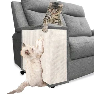 Natural Sisal Cat Scratch Mat Sofá Protetor Cat Scratcher Sofá Capa anti gato arranhão móveis protetor