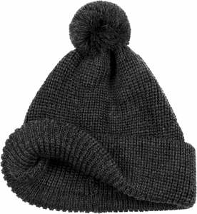 Manufacturer New Creative Cuffed 100% Acrylic Camouflage Plaid Character Pompom Knitted Custom Beanie <b>Hats</b> with Custom Logo - Product Image 4