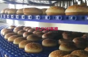 Four à tunnel d'usine automatique 36000 pcs/h/ligne de production de pain à hamburger - Product Image 5