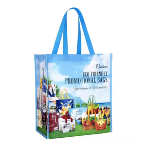 Bán buôn tùy chỉnh in PP dệt <span class=keywords><strong>Tote</strong></span> Túi sinh thái thân thiện thêm lớn hàng tạp hóa mua sắm Giao hàng nhanh cho quảng cáo - Product Image 2