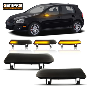 กระจกข้าง LED แบบลื่นไหล2ชิ้นสำหรับ Skoda <span class=keywords><strong>B5</strong></span>ที่ยอดเยี่ยมสำหรับ VW Golf 5 MK5 /jetta MK5/<span class=keywords><strong>Passat</strong></span> TURN SIGNAL - Product Image 1