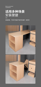 GQK Foldable <b>Table</b> Hardware Aluminum Alloy Construction Black Finish Luxury Style Space Saving Easy Installation Invisible Right - Product Image 4