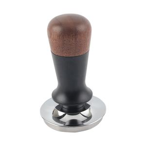 Tasseur à expresso en acier inoxydable à base ondulée pour porte-filtre de 58 mm, tasseur auto-nivelant à triple ressort - Product Image 2