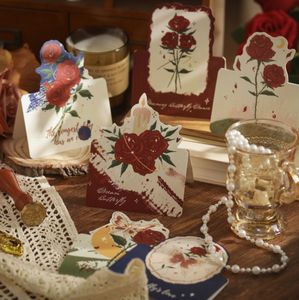 <span class=keywords><strong>Carte</strong></span> de voeux tridimensionnelle Rose avec sens rétro de la cérémonie pour les festivals, les anniversaires, la fête des mères, la <span class=keywords><strong>carte</strong></span> pliable - Product Image 1