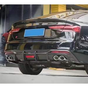 Diffuseur arrière en fibre de carbone pour <span class=keywords><strong>Audi</strong></span> A5 S5 B9.5 2020 2021 2022 2023 2024, séparateurs de pare-chocs arrière, lèvre arrière, kit carrosserie - Product Image 6