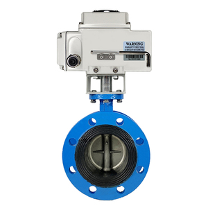 SONGO DN50 2 pulgadas doble falange de caucho EPDM asiento de hierro fundido válvula de mariposa eléctrica con motorizado actuador - Product Image 2