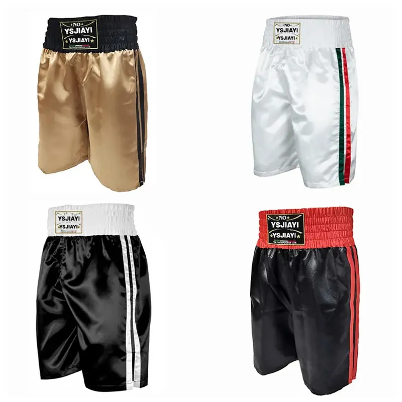 Plus Size Muay Thai Shorts MMA Ginásio Boxe Kickboxing Shorts para Homens e Mulheres