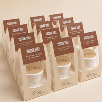 Support créatif pour gobelets en papier – Luxe minimaliste, idéal pour Instagram, emballage de boissons chaudes, logo personnalisé pour boulangerie