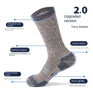 <span class=keywords><strong>Calcetines</strong></span> Térmicos de <span class=keywords><strong>Lana</strong></span> <span class=keywords><strong>Merino</strong></span> para Exteriores, Gruesos, Antibacterianos, para Esquí, Escalada y Senderismo, para Hombre y Mujer, Más Vendidos - Product Image 2