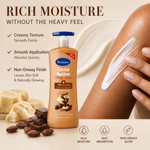 Produits de soin corporel en gros OEM, beurre de cacao, lotion hydratante et nourrissante pour le corps 48 heures, pour peaux noires - Product Image 4