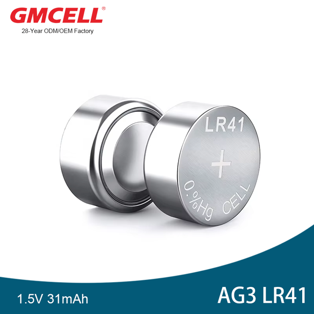 OEM Custom AG3 LR41 1.5V Alkaline Button Cell 192/LR736 Batteries for Smart Watch Toys & Power Tools-Metal Jacket