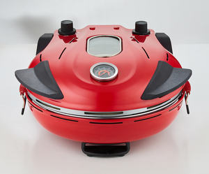 <span class=keywords><strong>Four</strong></span> à pizza électrique 2026 12 pouces avec plaque en pierre de 12 pouces et thermomètre, résistant aux hautes températures jusqu'à 400 degrés - Product Image 3