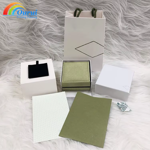Juego de Cajas de Regalo de Joyería de Terciopelo con Cierre de Solapa, Diseño Personalizado de Lujo, Venta al Por Mayor de Fábrica, con Bolsa para Exhibición de Anillos - Product Image 6