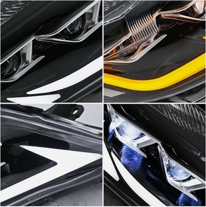 Conjunto de faros delanteros compatible con Toyota Camry Sedan 2010 2011, conjunto de faros delanteros con intermitentes secuenciales - Product Image 6