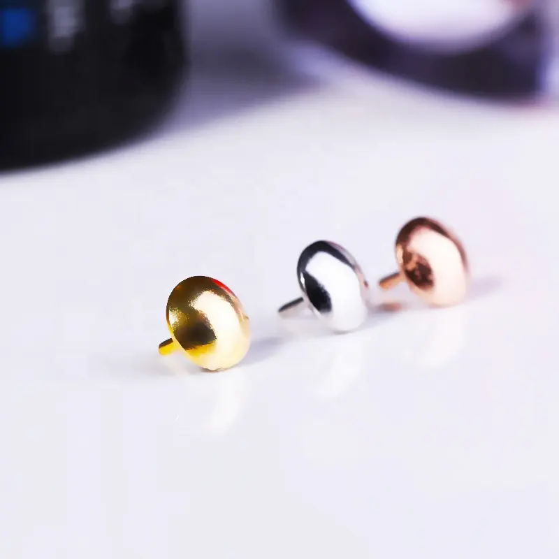 925 Sterling Plug Fitting Perak 3 Warna DIY, Plug Lubang Bola Mutiara, Aksesori Perhiasan Perak Grosir