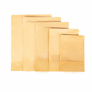 Bolsa de papel Kraft con cremallera y logotipo impreso al por mayor, bolsa con cierre de cremallera sellada de grado alimenticio personalizable con ventana transparente - Product Image 3