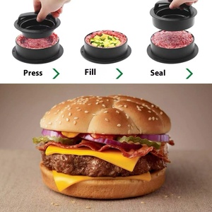 Round Manual Burger <strong>Presser</strong> Thickened Metal and PP Mold for <strong>Cooking</strong> Meat Hamburger Tool - Product Image 4