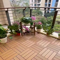 Planches de terrasse en composite creux WPC pour extérieur, revêtement de sol en bois-plastique, imperméables, antidérapantes, résistantes pour jardin, patio, balcon