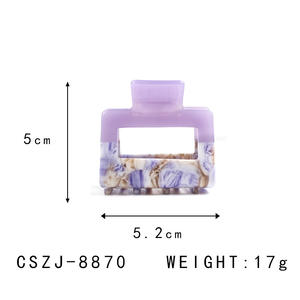 CANYUAN moda tatlı kadınlar saç aksesuarları oymak saç tokası kore tarzı renkli özel saç tokası pençe kelepçe kızlar için - Product Image 5