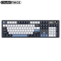 Clavier mécanique de jeu sans fil 87 touches, le plus récent, avec 104 touches, tri-mode, échangeables à chaud, jointé, RGB, écran LCD intelligent et bouton rotatif