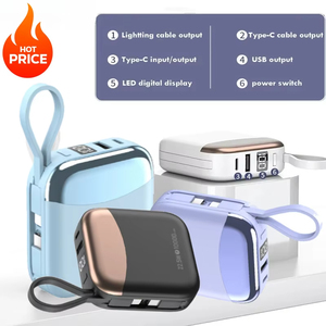 Hyto <span class=keywords><strong>Mini</strong></span> 10000MAh Ngân Hàng Điện USB C Nhanh Chóng Sạc Với Cáp Pd20w 22.5W Bên Ngoài Phụ Tùng Pin Cho <span class=keywords><strong>Iphone</strong></span> Samsung Xiaomi - Product Image 3