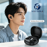 Écouteurs sans fil TWS semi intra-auriculaires, activation automatique, appairage automatique, portée de 10 m, écouteurs stéréo