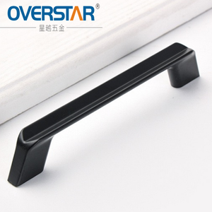 Hot bán zamak Matte Đen tủ xử lý cho nhà bếp tủ quần áo ngăn <span class=keywords><strong>k</strong></span>éo & biệt thự Doors-Thiết <span class=keywords><strong>k</strong></span>ế hiện đại chống gỉ dễ dàng cài đặt - Product Image 1