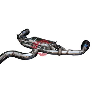 Vortex Stainless Steel Valved Single Outlet Catback <b>Exhaust</b> For Audi TTRS Performance Racing Muffler - Product Image 3