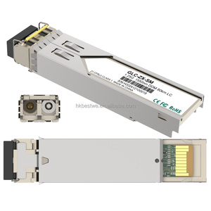 โมดูลไฟเบอร์ออฟติกแบบดูเพล็กซ์โหมดเดียว LC SFP 1.25G 1550nm 80km ตัวรับส่งสัญญาณแสง - Product Image 1